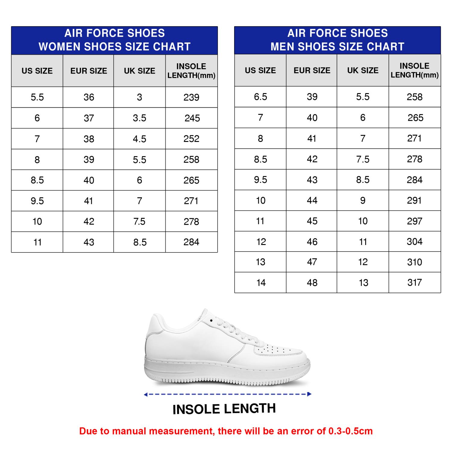 Air force 1 sizing womens hotsell