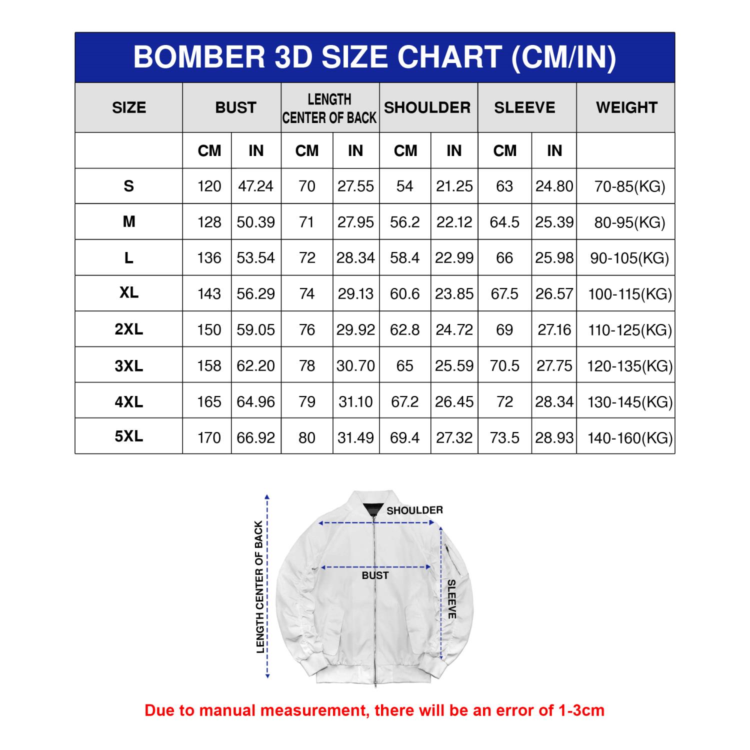 Size Bomber Jacket